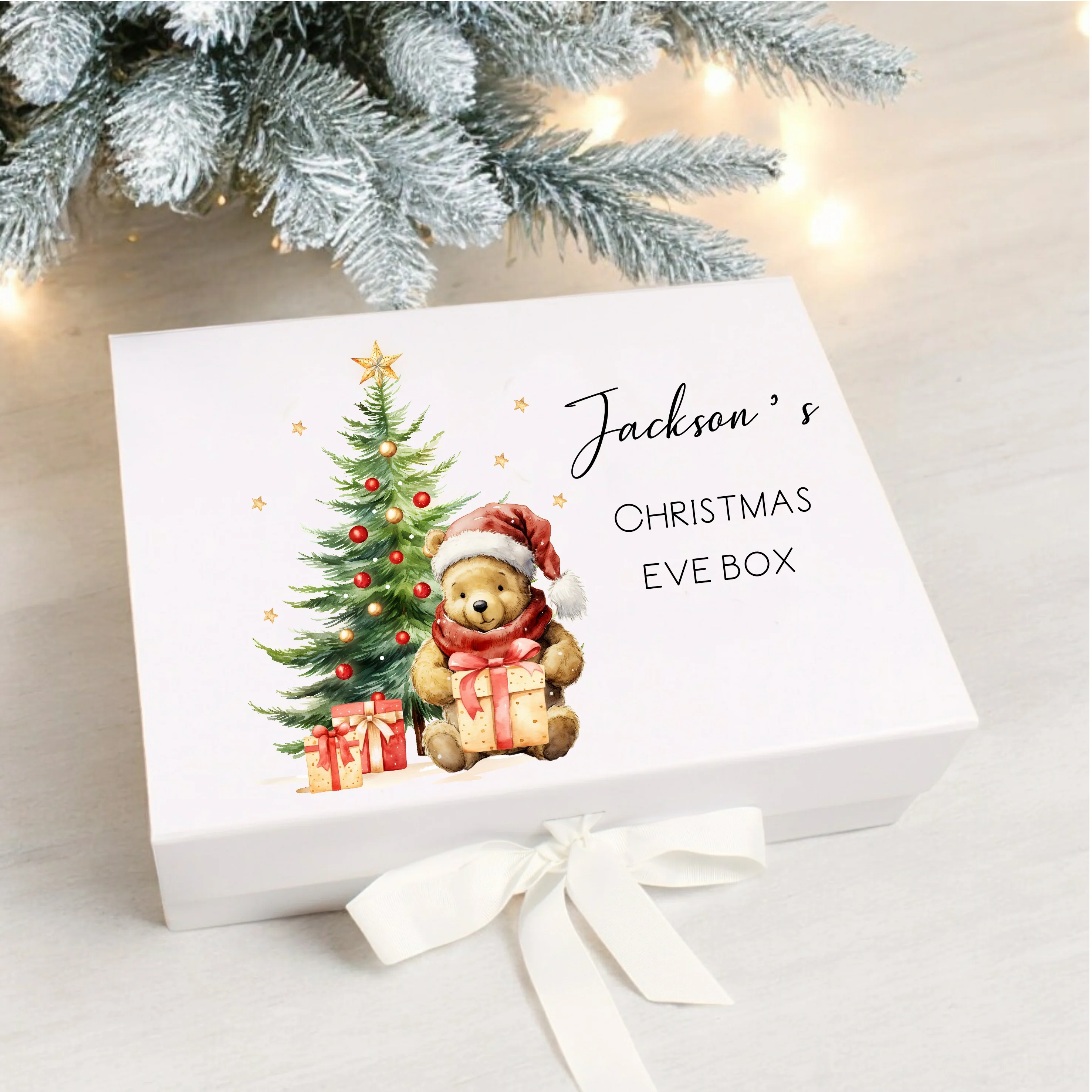 Personalised Pooh Bear Christmas Eve Box - Image 2