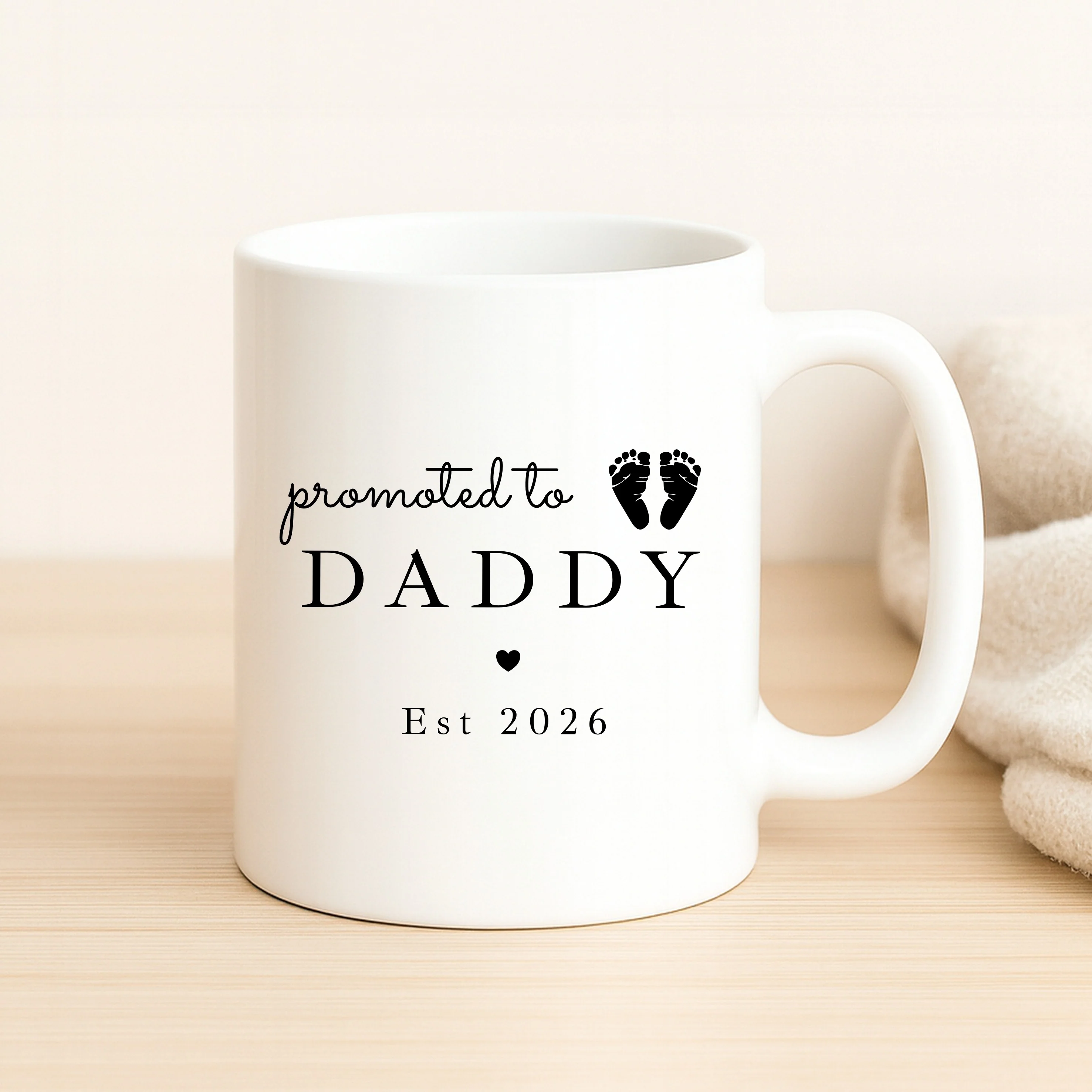 Personalised Promoted To Mummy & Daddy Mug Set - Image 3