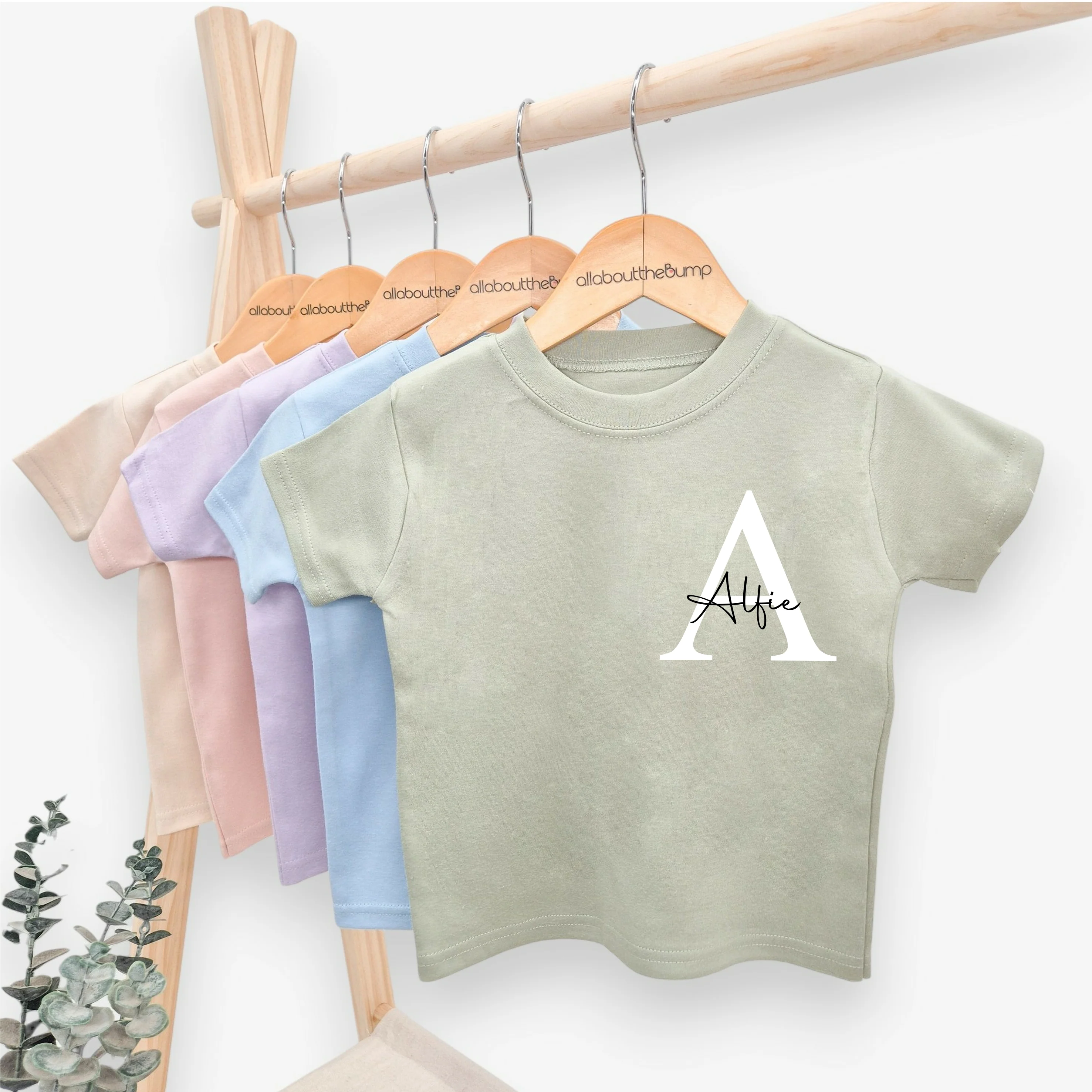 Personalised Script Initial T-shirt - Image 2