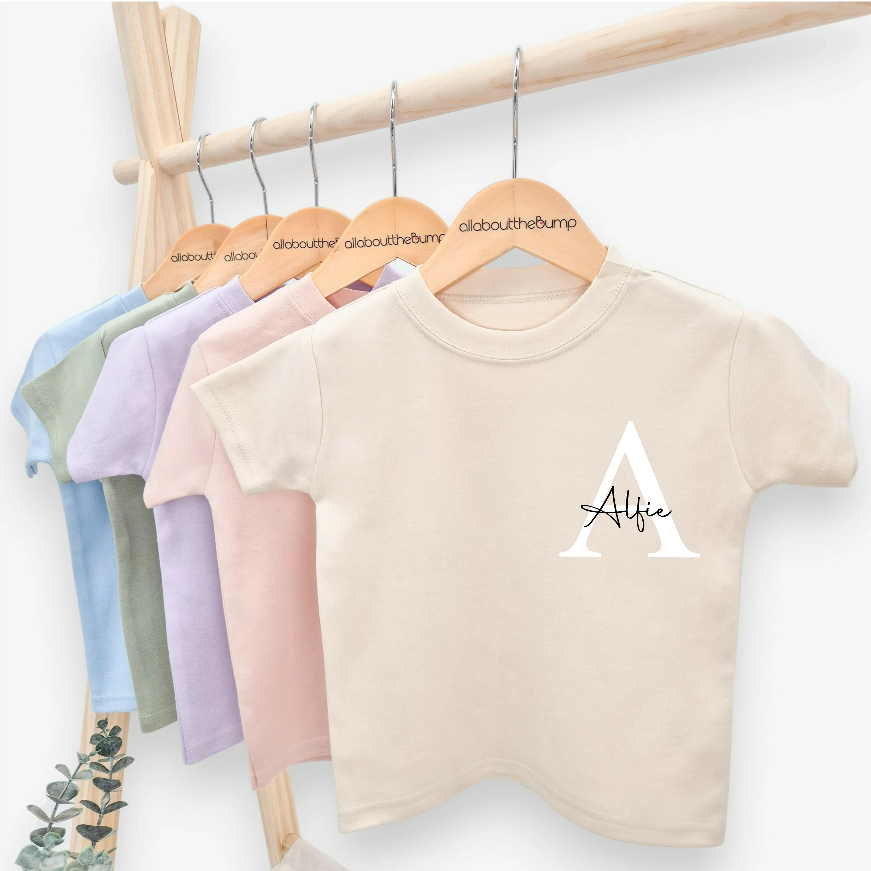 Personalised Script Initial T-shirt - Image 3