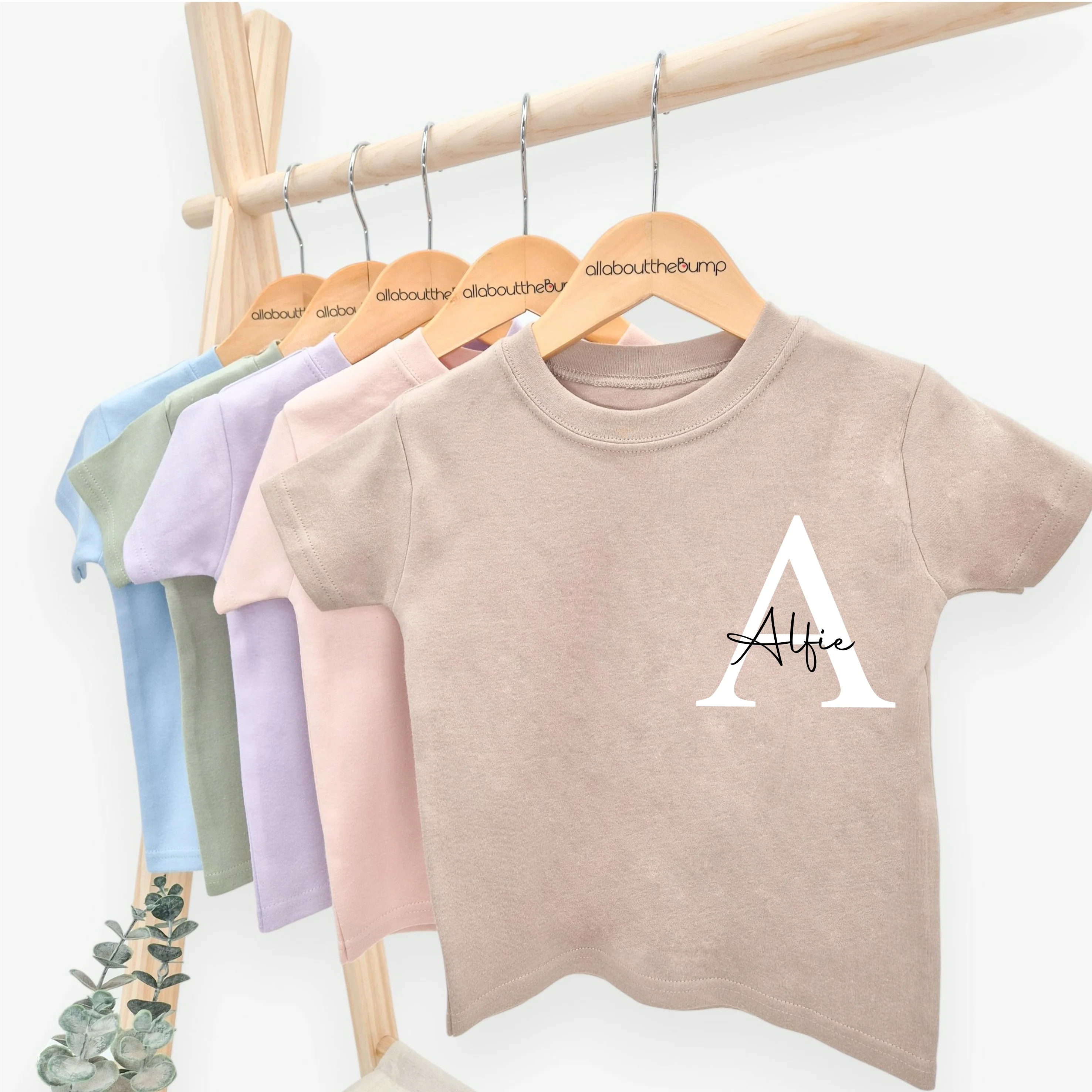 Personalised Script Initial T-shirt - Image 4