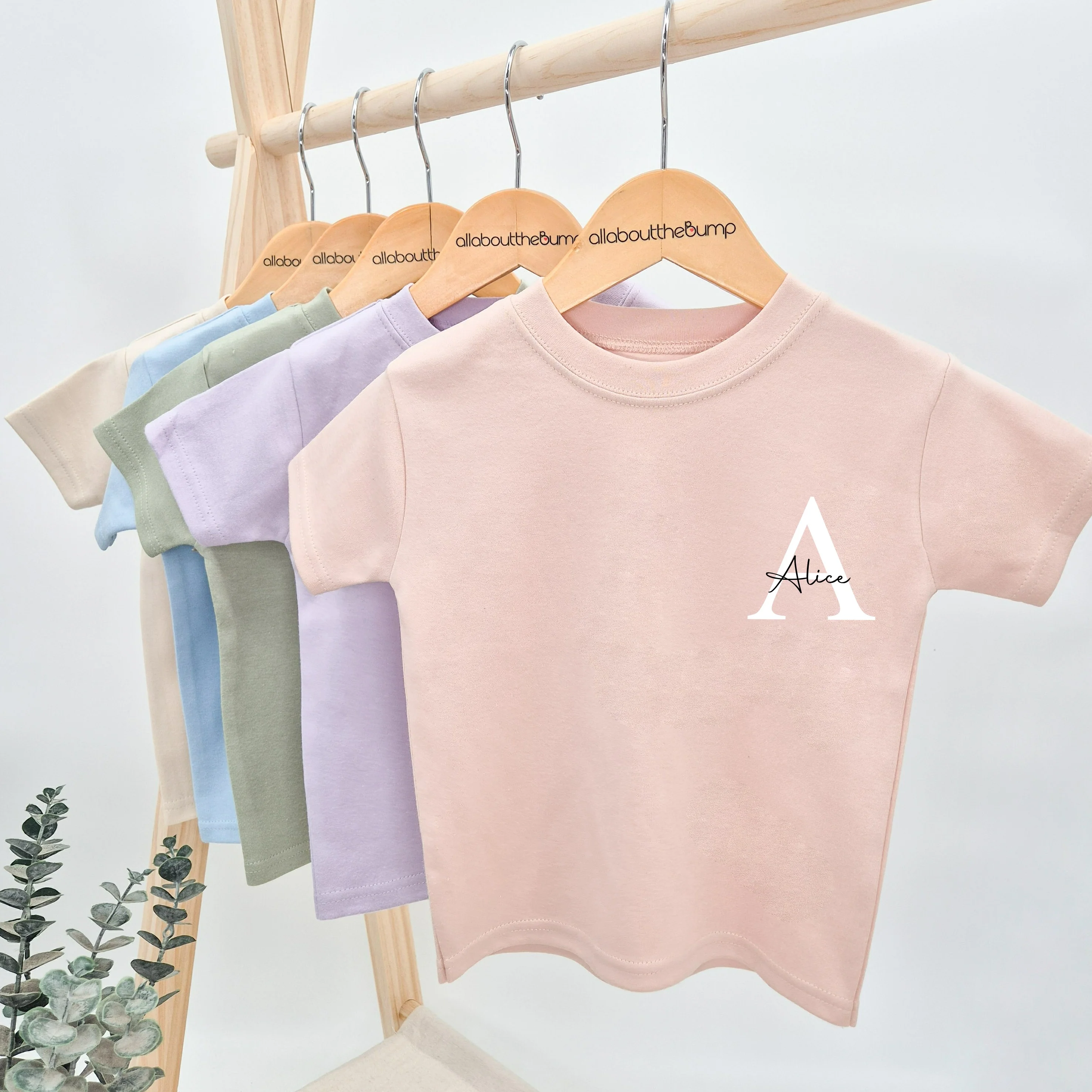 Personalised Script Initial T-shirt - Image 5