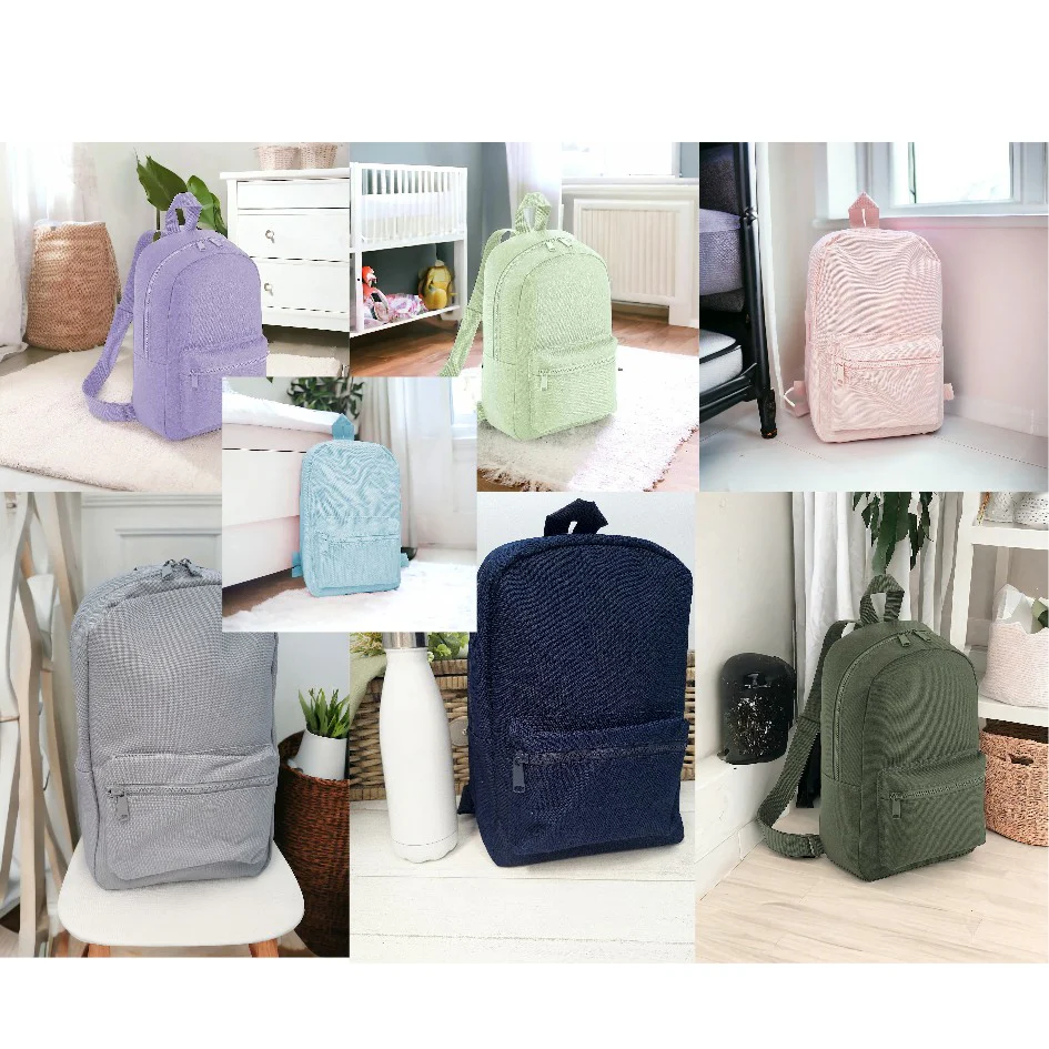 Personalised Simple White Name Backpack - Image 3