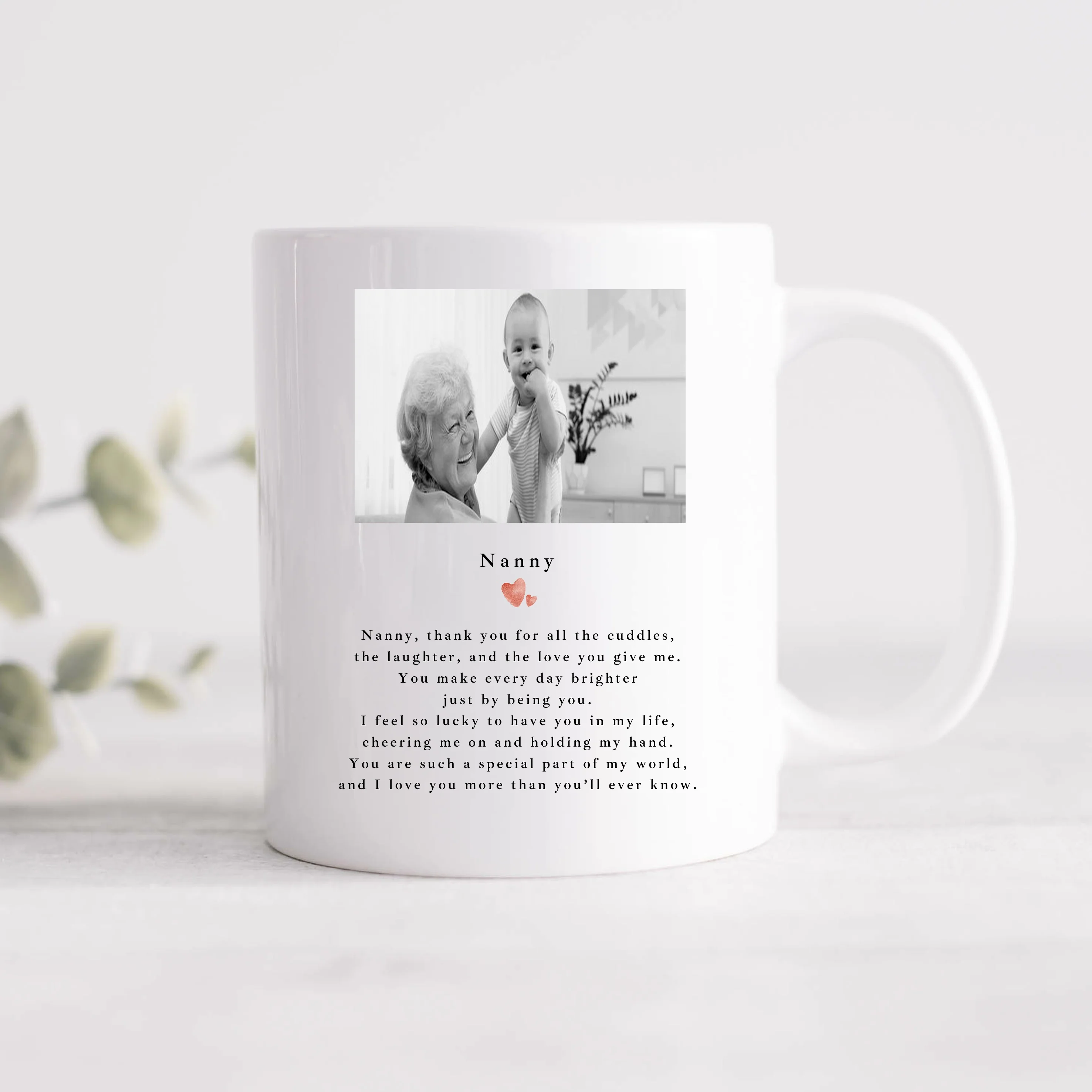 Personalised Thank You Nanny Photo Mug - Image 4