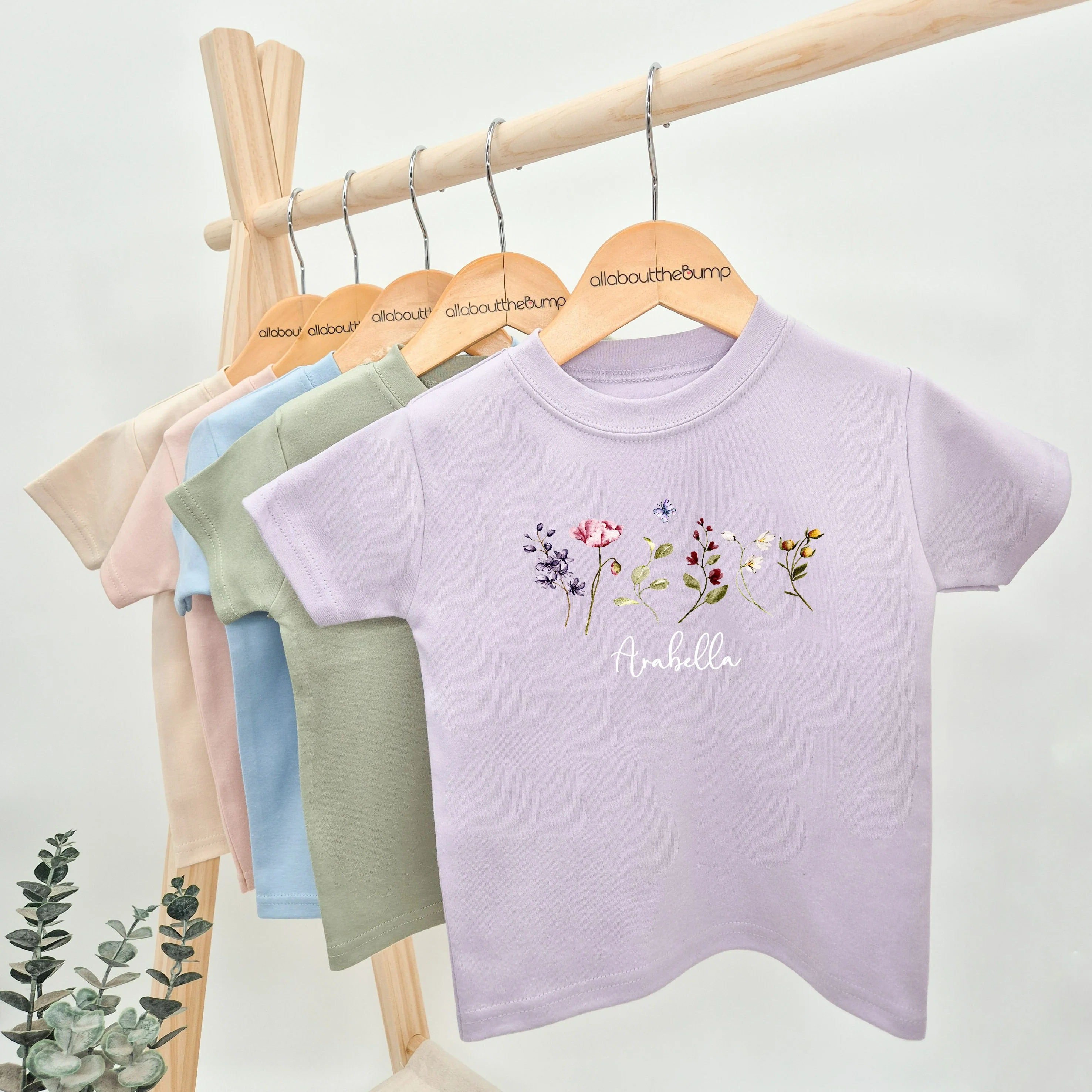 Personalised Wild Flower T-shirt - Image 3