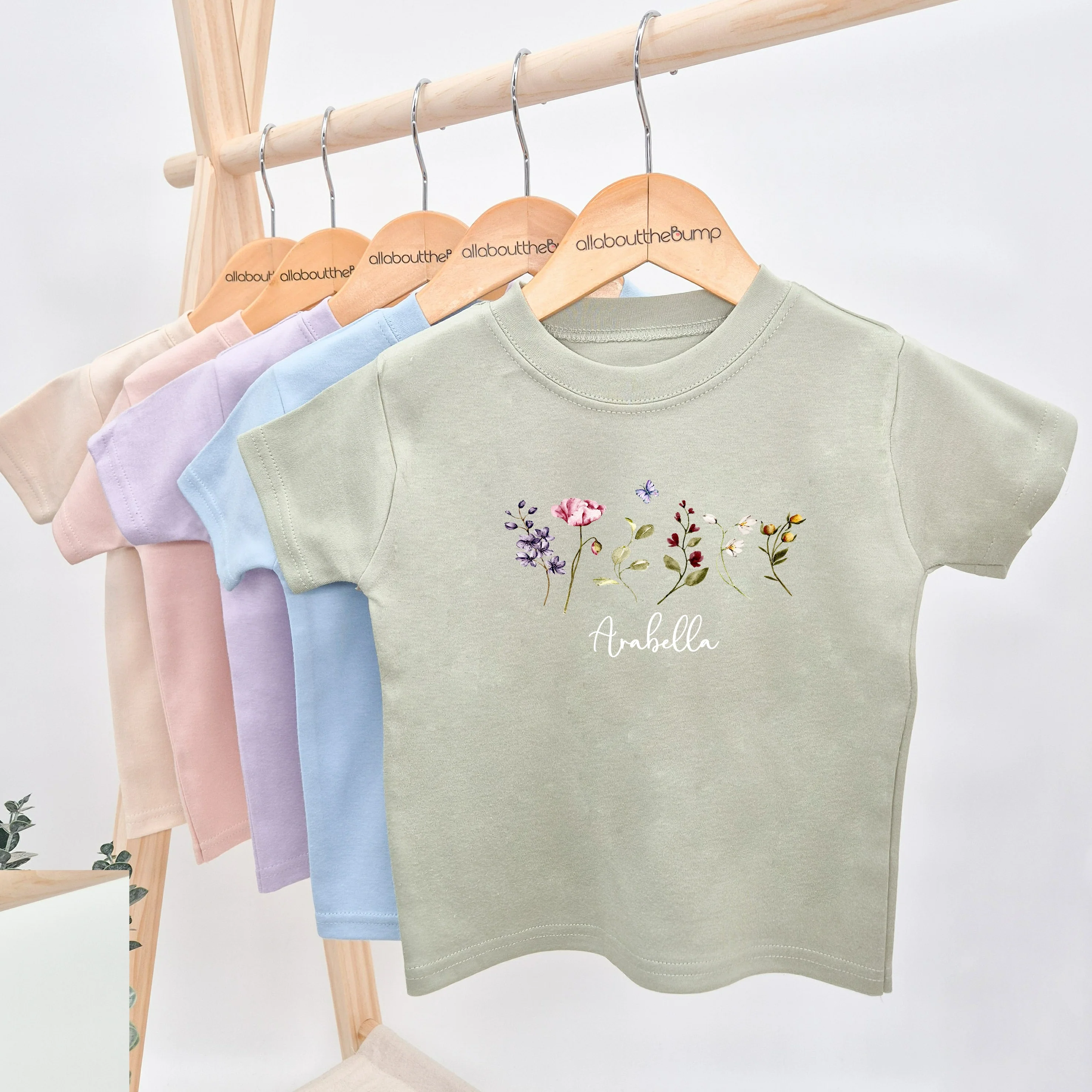 Personalised Wild Flower T-shirt - Image 4
