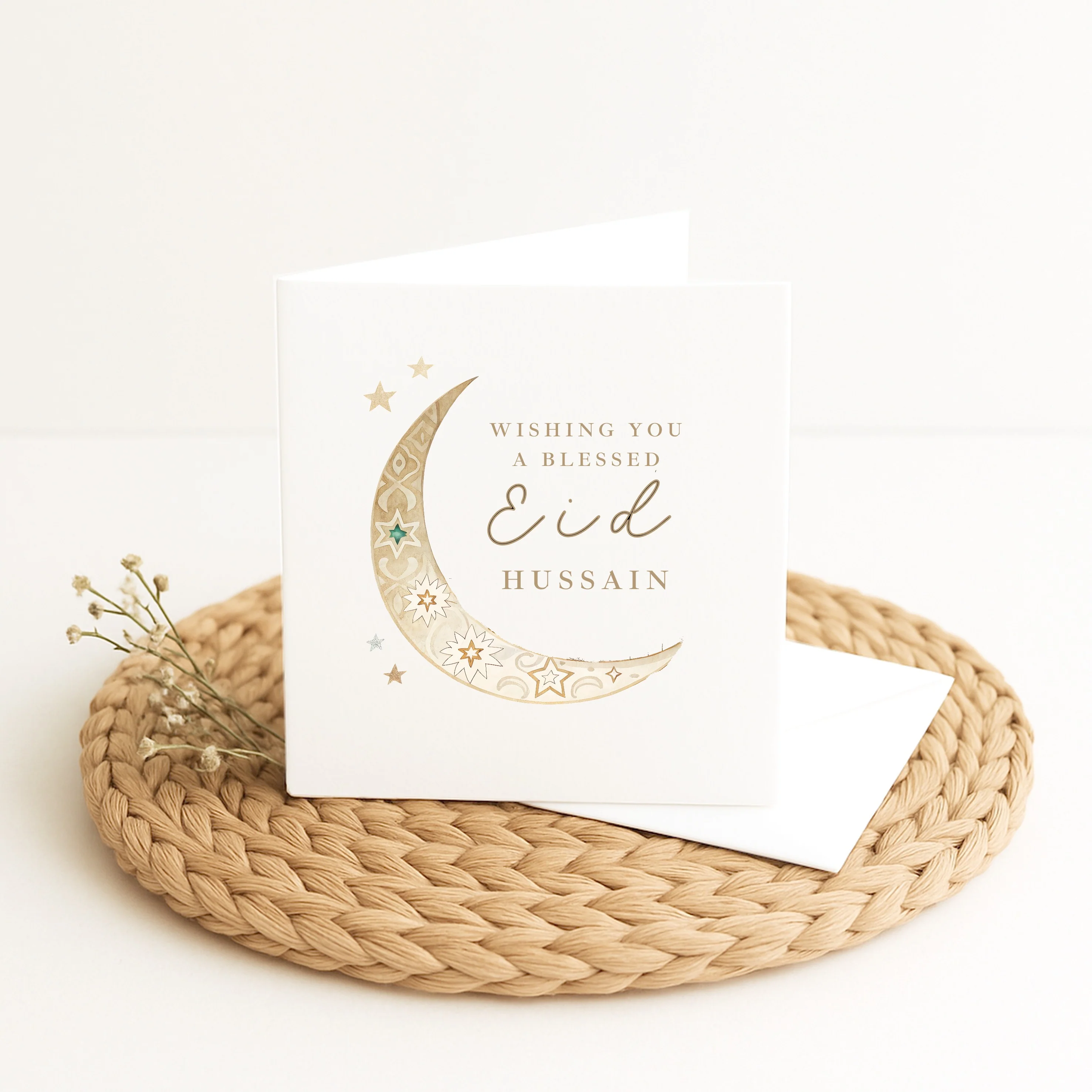 Personalised Wishing You A Blessed Eid Mubarak Card - Image 3