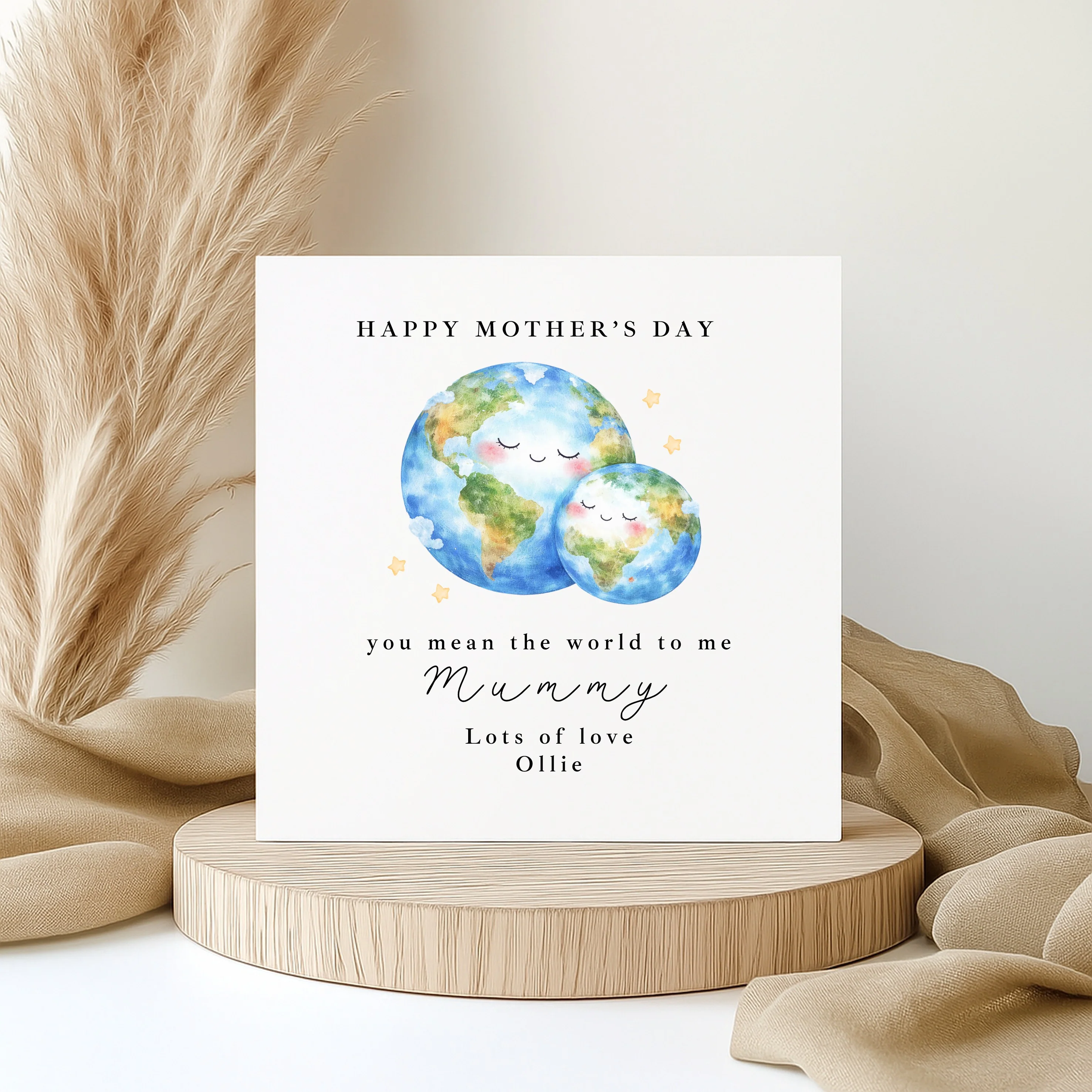 Personalised You Mean The World Happy Mother's Day Card - Image 5