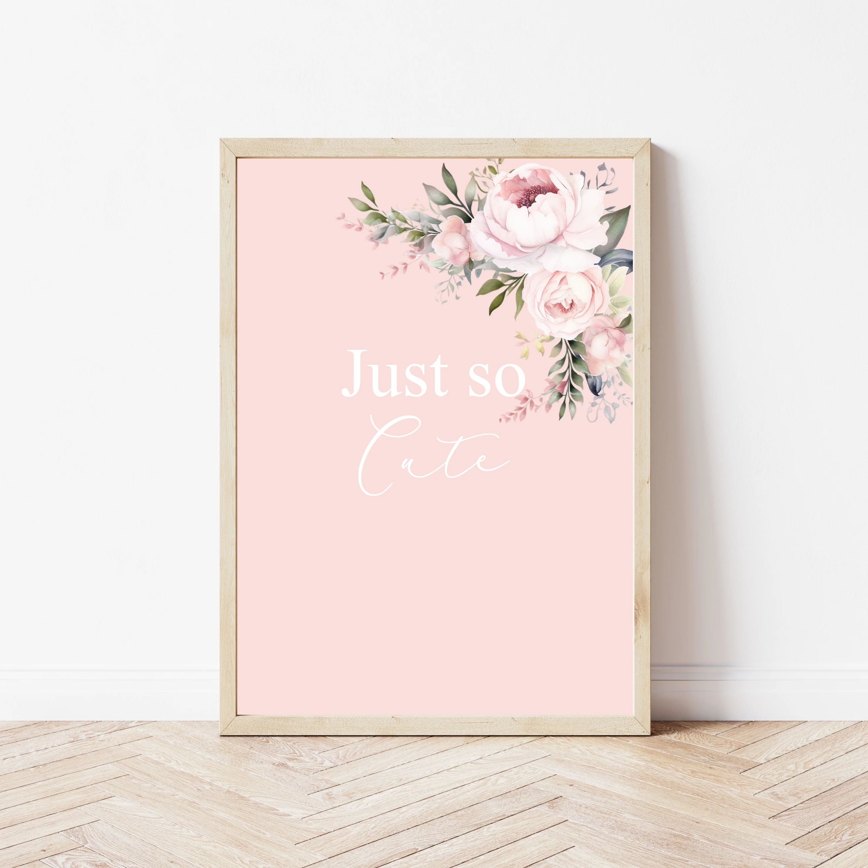 Pink Floral Oh So Sweet Set of 3 Wall Art - Image 5