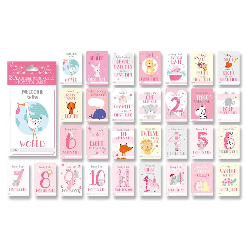 Pink Milestone Cards - Image 2