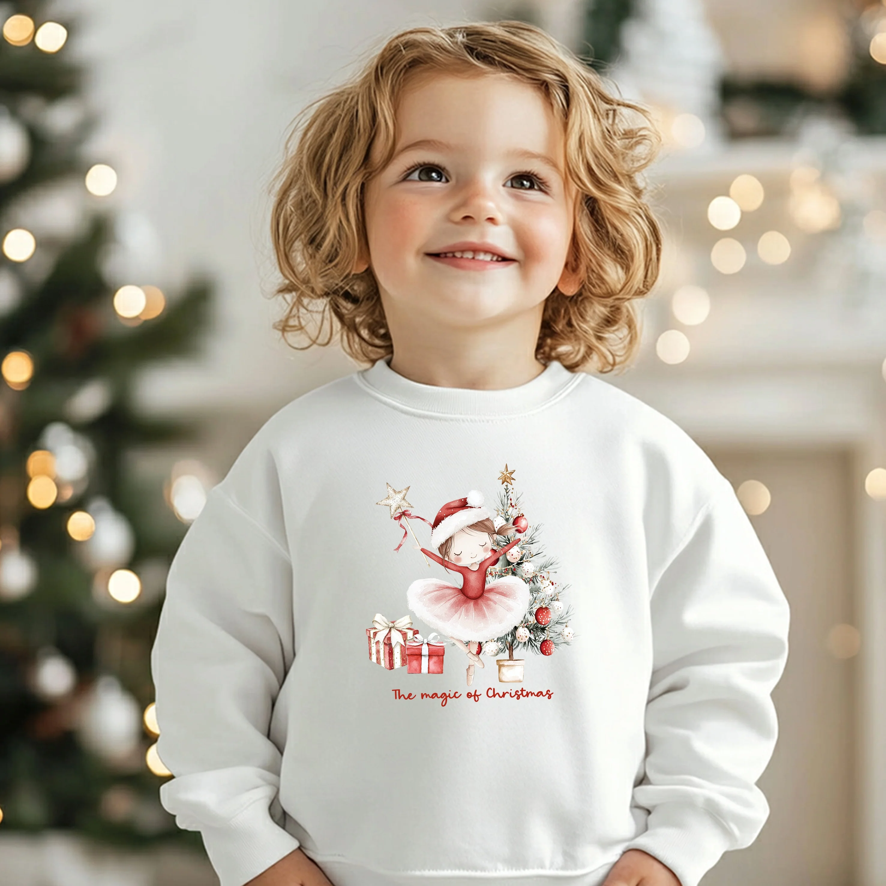 Red Girl Nutcracker Christmas Jumper - Image 4
