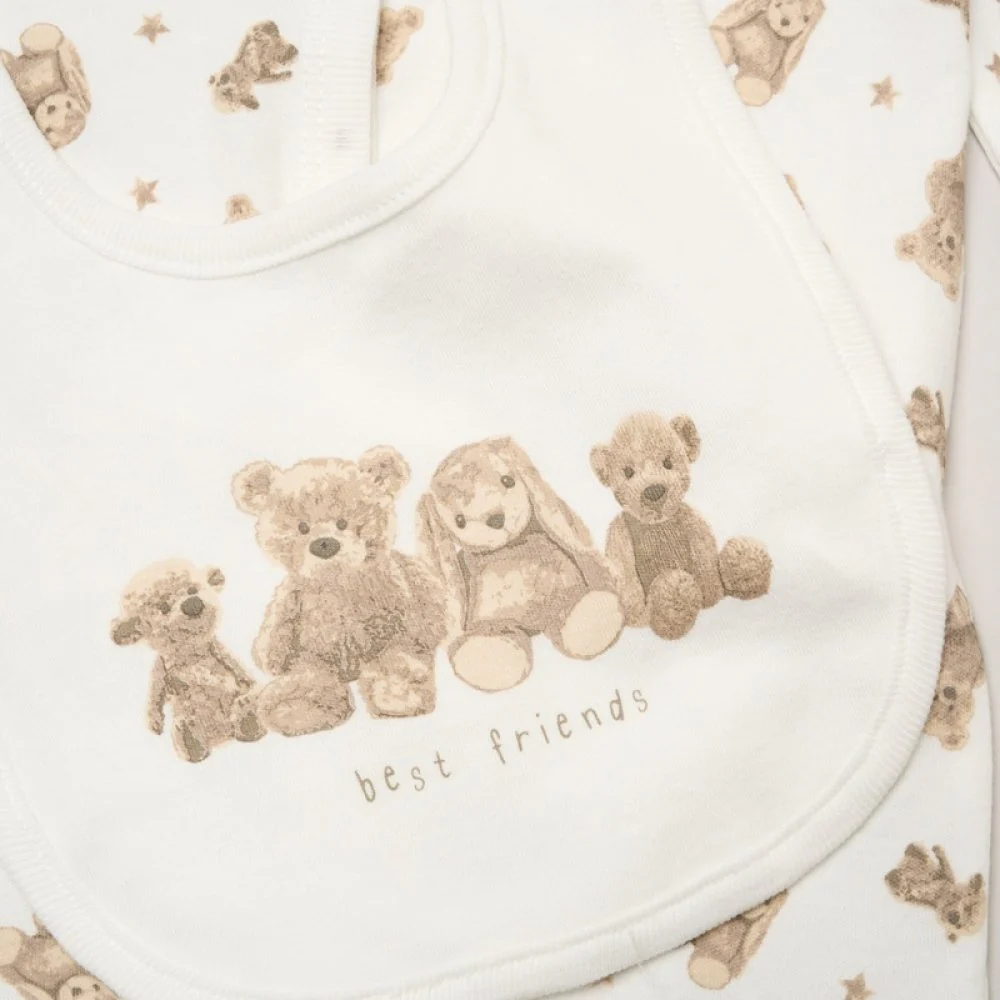 Unisex Beige Teddy Bear Baby Hamper - Image 3
