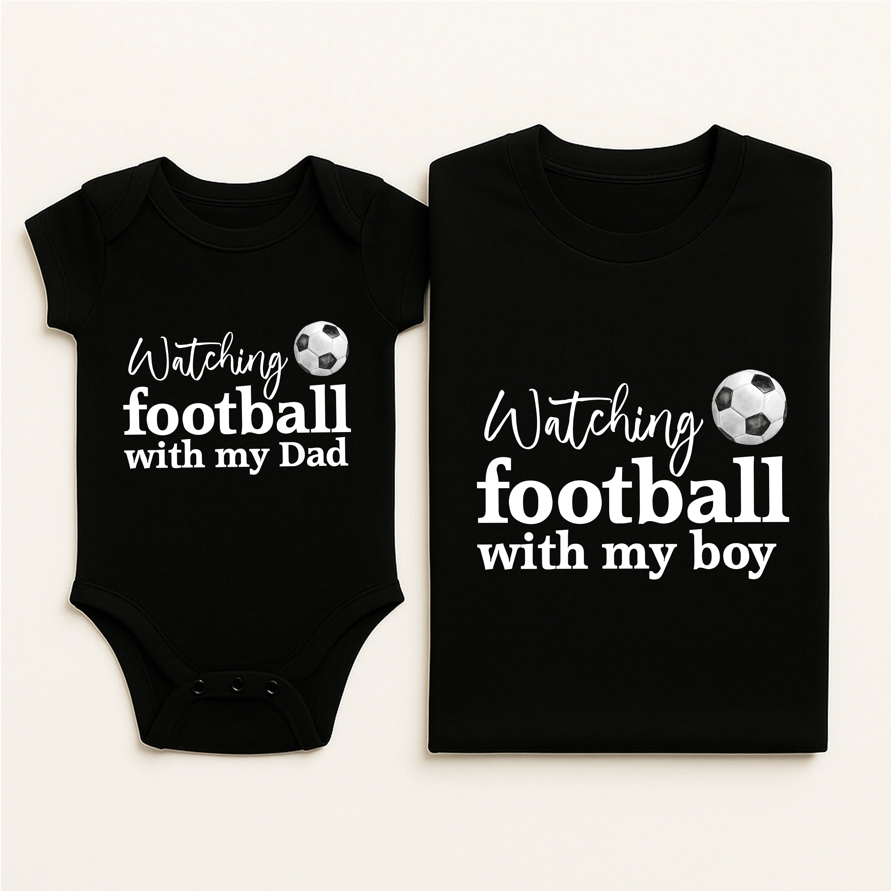 Watching the Football Dad and Baby Matching Set - Image 3