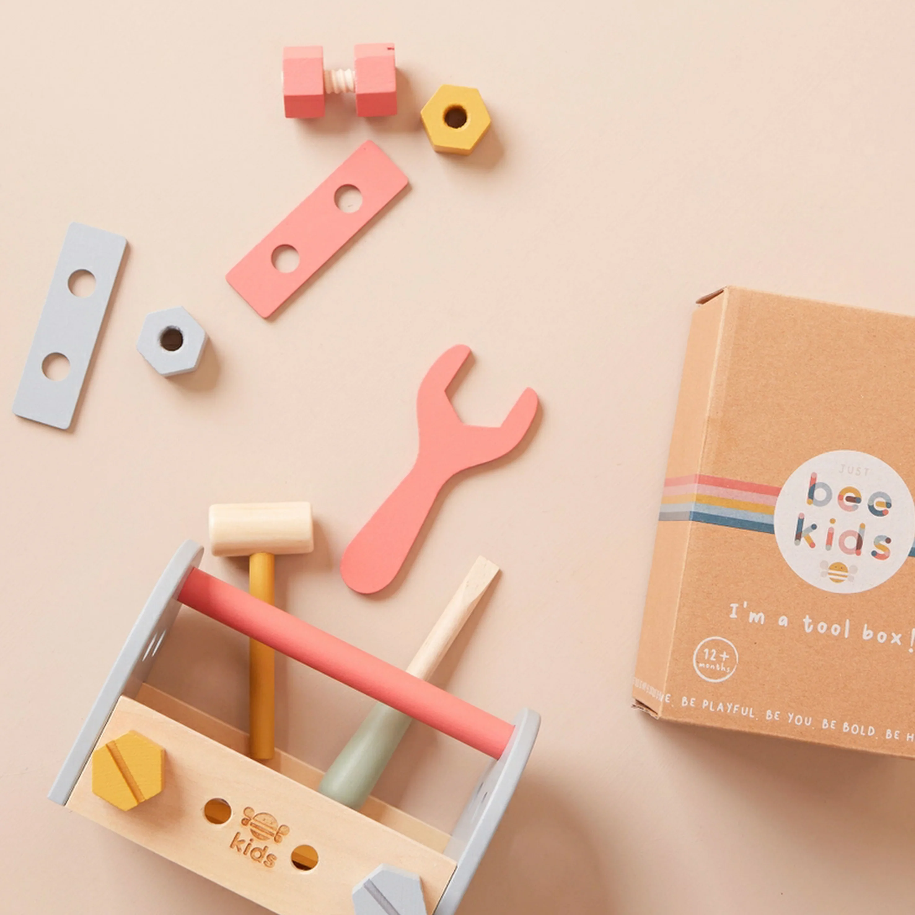 Wooden Tool Box Engraved Toy Set - Image 4