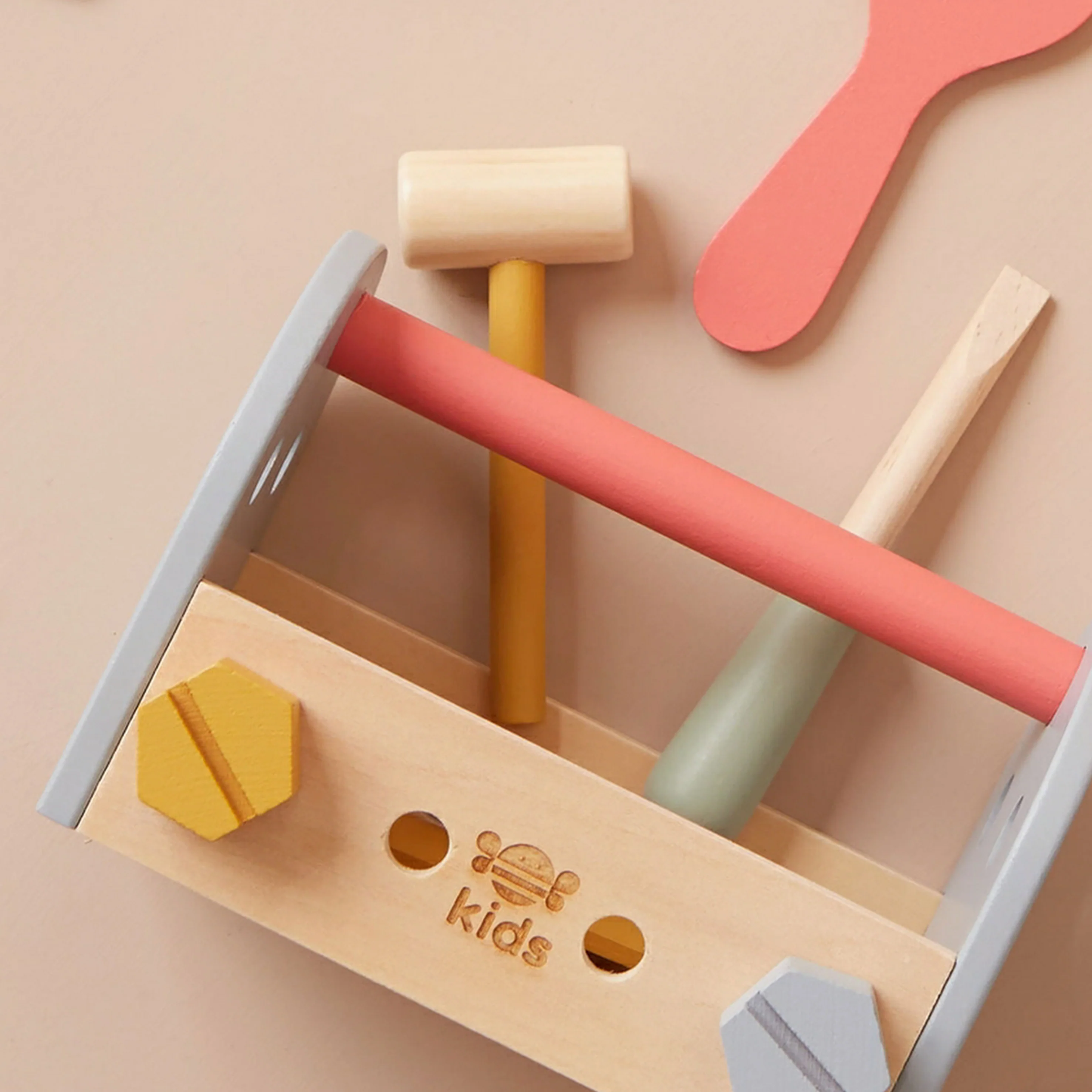 Wooden Tool Box Engraved Toy Set - Image 5